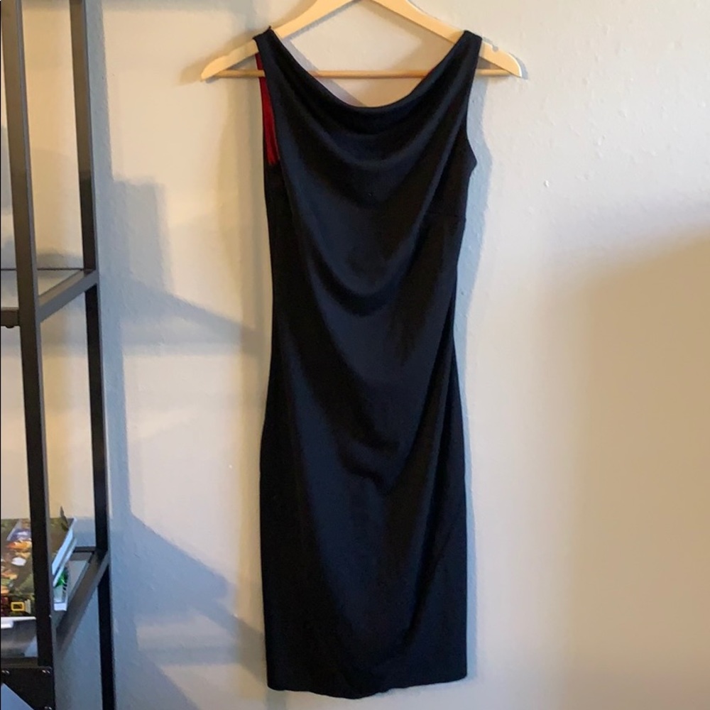 Express black cocktail dress